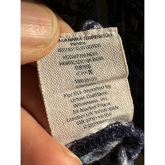 Free People Women's Blouse Blue Long Sleeve X-Small - Picture 5 of 7